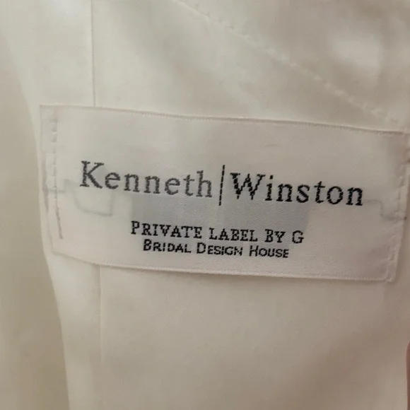 Kenneth Winston Ivory Bridal Gown with beading